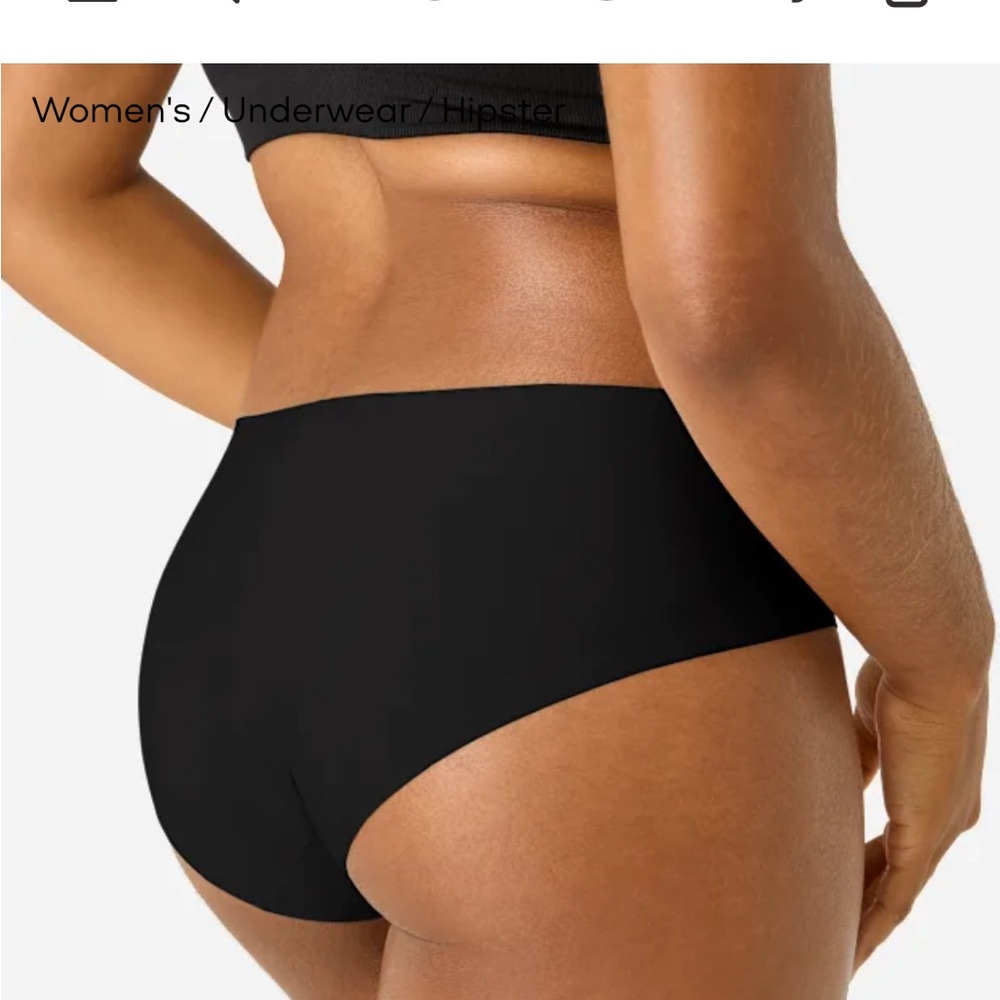 Bombas Black High-Waisted NO SHOW Panties Underwear